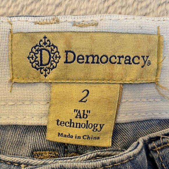 Democracy Womens Jeans Size 2 Ab Technology Skinny Light Wash Stretch Denim - Picture 6 of 10